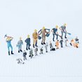 thumbnail image 3 of 5Pcs 1/43 1/87 Mini Construction Worker Figure Train Model DIY Sandbox Accessory, 3 of 10