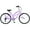 purple, variant on 26inch Bikes for Adults, Beach Cruiser Bike for Women Men, 7 Speed Hybrid Bike with Dual Brakes, Commuter Bicycle, 85% Assembled, Light Blue