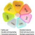 thumbnail image 2 of Weekly 7 Day Large Pill Organizer, Travel Pill Box, Pill case, Medicine Organizer, Pill Container, Pill Box 7 Day, Pill Dispenser, Medication Organizer, Pill Organizer Weekly, 2 of 5
