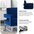 thumbnail image 5 of Locus Bono Velvet Arm Chair, Upholstered Lounge Chair Reading Chair for Living Room, for Adult(Navy Blue), 5 of 5