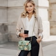thumbnail image 2 of Pzuqiu Flower Crossbody Bags Leather Women Vintage Trendy Small Leather Crossbody Bags for Women with Chain Strap Lightness Practical for Party and Special Occasions, 2 of 7