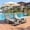 Gray, variant on Omniberg Folding Chaise Lounge Chair Set of 2, 5-Position Adjustable Outdoor Lounge Chair with Face Hole and Side Pocket, Portable Reclining Tanning Beach Chair for Pool Sunbathing Patio, Black