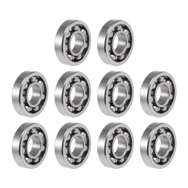 Unique Bargains R6 Deep Groove Ball Bearing, 3/8'x7/8'x7/32' Open Type Z2 Lever Bearings 10pcs