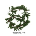 thumbnail image 4 of 76.77 Inch Christmas Cedar Garland - Artificial Realistic Soft Green Faux Cedar Pine Garland for Home Table, Mantle, Wall, Door, Indoor & Outdoor Christmas Party Decorations, 4 of 6