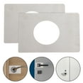 thumbnail image 1 of HAMPPLIES Door Reinforcement Plate Gap Filling Stainless Steel Silver 2Pcs, 1 of 6