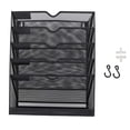 thumbnail image 2 of File Cabinet Vertical Rack, User Friendly Rugged Powder Coated Finish Space Saving Hanging Wall File Holder 6 Distinct Layers  for Office, 2 of 7