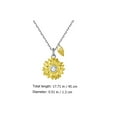 thumbnail image 2 of 1pc Élégant Tournesol Modèle Collier Délicat Pendentif Tournesol Collier, 2 of 8