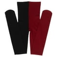 thumbnail image 6 of Masteelf Fashion Double Color AB Splice Left Right Stockings - Free Size (Dark Red and Black), 6 of 9