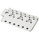 thumbnail image 4 of Placa de puente de trémolo de , puente fijo de guitarra cromada, ajustable, moderno, profesional, duradero para reemplazo de instrumento, 4 of 9