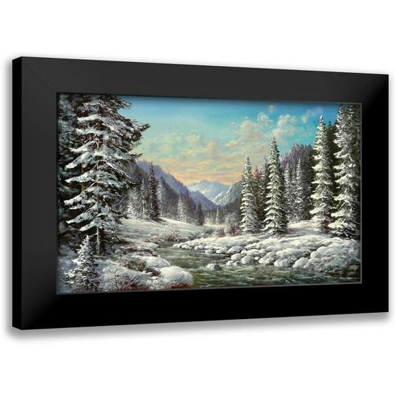 Glassl, Helmut 14x10 Black Modern Framed Museum Art Print Titled - SIBERIAN WINTER