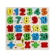thumbnail image 3 of Rompecabezas de madera de colores para niños pequeños, juego de emparejamiento de habilidades motoras para aprendizaje temprano Tablero de números L, 3 of 9