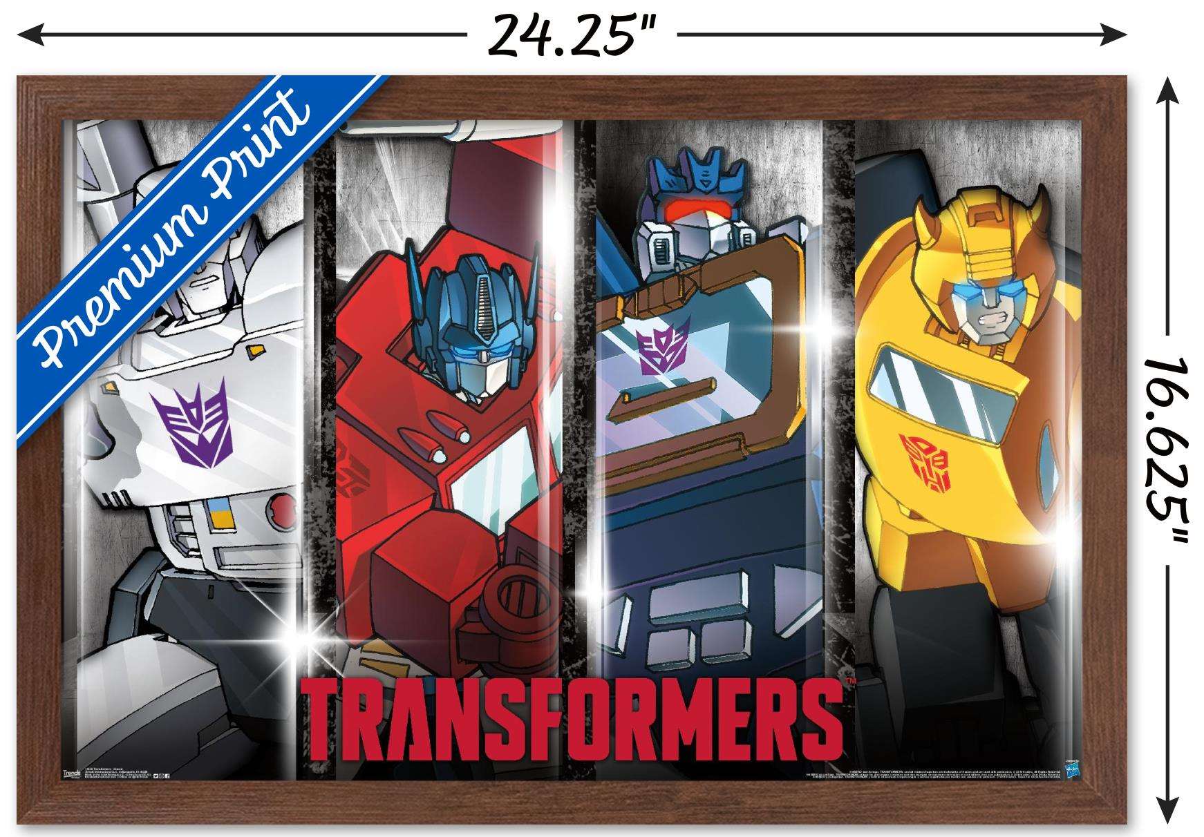 Hasbro Transformers - Classic Wall Poster, 14.725" x 22.375", Framed
