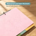 thumbnail image 6 of 3-Hole Colorful Page Dividers | Oimcto Letter Size 8-Tab PP Dividers, Plastic Index Divider Sheets for 3-Ring Binder, File Paper Classification for School - Black, 6 of 8