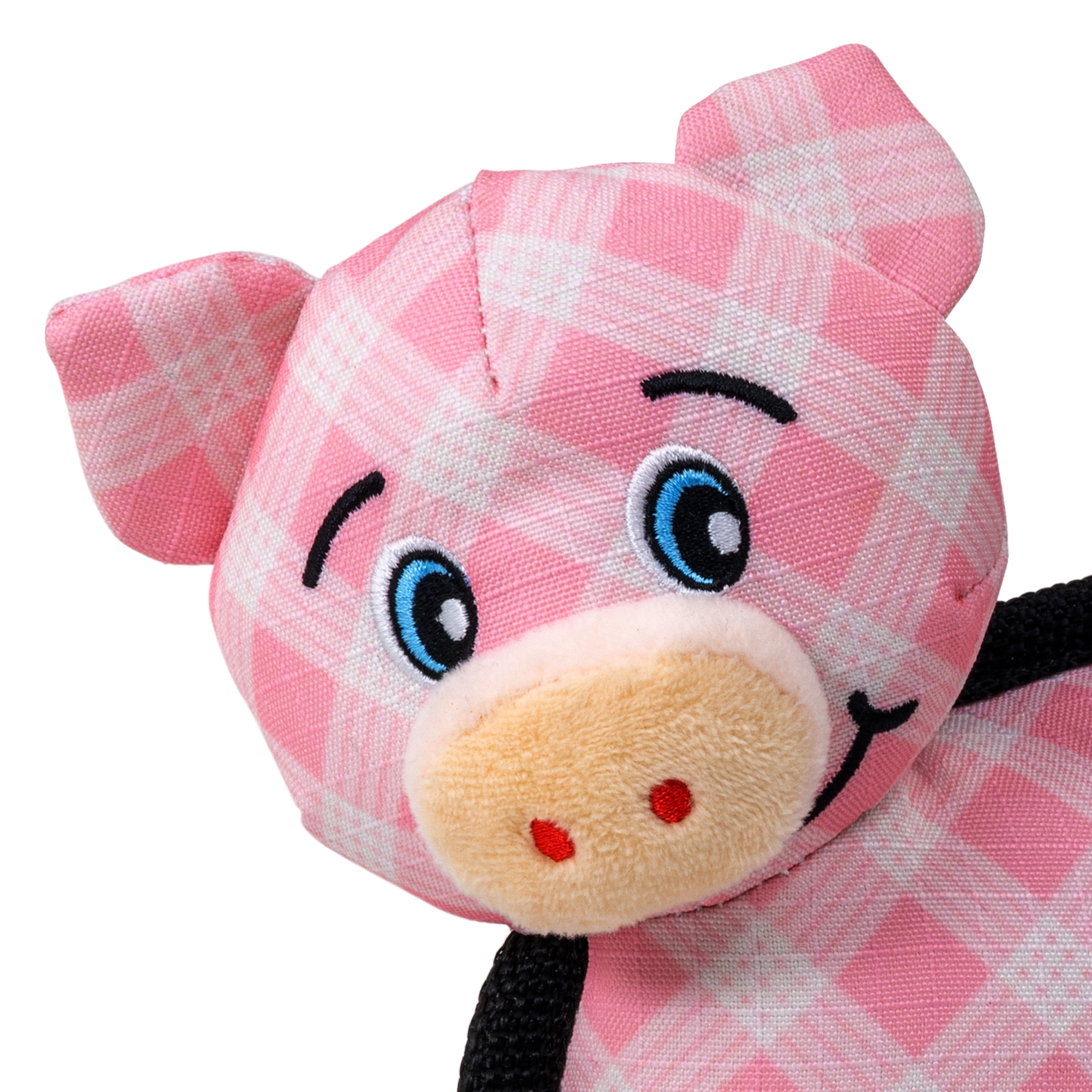 KONG® Ballistic® Pig Squeaker Dog Toy, Medium, for Dogs Between 15-35 lbs