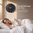 thumbnail image 4 of REGALWOVEN Wall Clock Silent Non-Ticking Analog Clocks Battery Operated Classic Decorative Black-1 12 Inch, 4 of 7