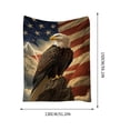 thumbnail image 3 of PureCasa American Flag Eagle Blanket United States Flag Independence Day Patriotic Decor Throw Blankets for Home Sofa Bed Holiday Decoration, 3 of 9