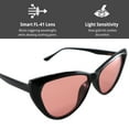 thumbnail image 3 of FL-41 Photochromic Migraine Glasses | Indoor/Outdoor | Adapts Automatically to Light: Chat Noir, 3 of 7