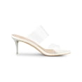 thumbnail image 3 of BLISSFUL STEP Sandales à Talon Aiguille Transparentes pour Femme, Sandales Transparentes Blanches (Taille 11), 3 of 7