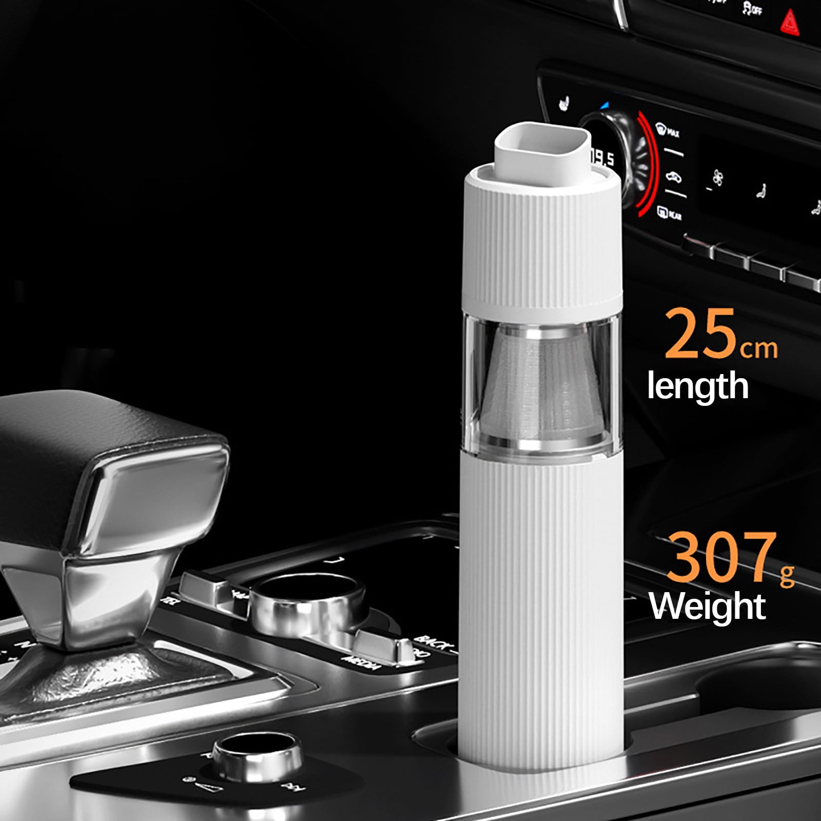 FHBVT 4000PA Car Vacuum Cleaner Portable High Power 50W Type-C Rechargeable 1200mAh Battery Wet Dry Handheld Auto Vacuum for Car Interior Home Office Keyboard Pet Hair Dust Cleaning Kit