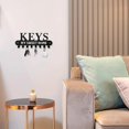 thumbnail image 5 of HELLOYOUNG Metal Key Holder with Hat and Towel Rack, Wall Mounted Iron Art Organizer for Bathroom Accessories, Coat Rack with Tentacle Keychain Hanger, Entryway Storage, 5 of 11