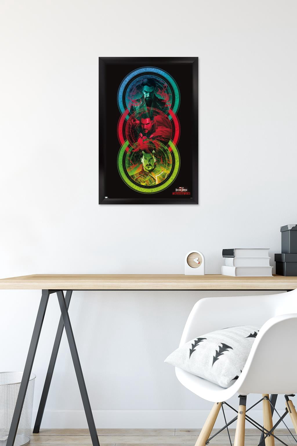 Marvel Doctor Strange in the Multiverse of Madness - Tricolor Wall Poster, 14.725" x 22.375" Framed