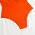 thumbnail image 7 of Fnooota Swimsuits for Women, One Piece High Waisted Holiday Swimwear Bathing Suits Orange Size L, 7 of 7