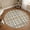 Tan,, variant on Round Area Rugs 6Ft, Blue Lines Non-Slip Washable Circle Rugs Carpet, Modern Gingham Plaid Striped Farmhouse Indoor Outdoor Rug Floor Mats Throw Runner for Bedroom Living Room Bathroom