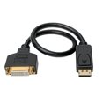 thumbnail image 2 of Tripp Lite Displayport To Dvi Adapter Converter Cable M/f 1080p Black Dp To Dvi 1ft - Adapter - Dual Link - Displayport (m) To Dvi-i (f) - Displayport++ - 1 Ft - Molded - Black, 2 of 4