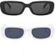 thumbnail image 2 of 2 piezas de gafas de sol rectangulares de protección retro para conducir para mujeres, 2 of 5