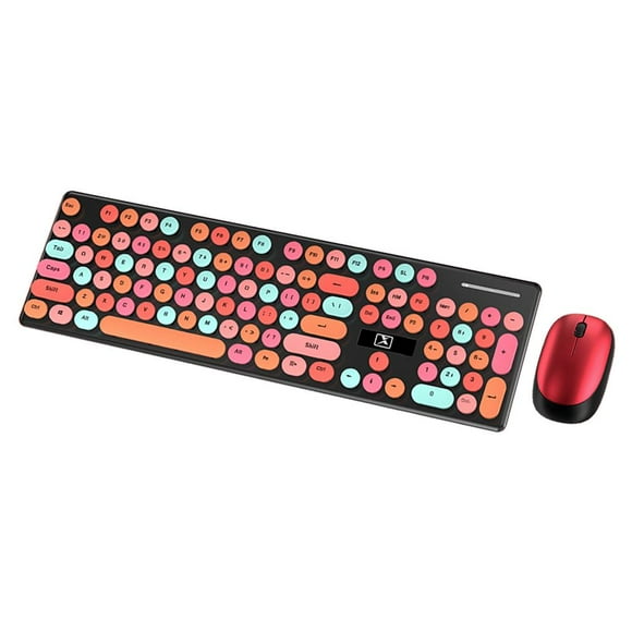 Milaget N620 Wireless Mechanical Keyboard Mouse Combo Set Full-Size Power-Saving Vigor Vigor Yellow