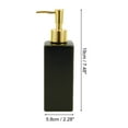 thumbnail image 4 of Unique Bargains 1 Pc Elegant Square Soap Pump Dispenser for Laundry Rooms 350ml Black Gold Tone, 4 of 6
