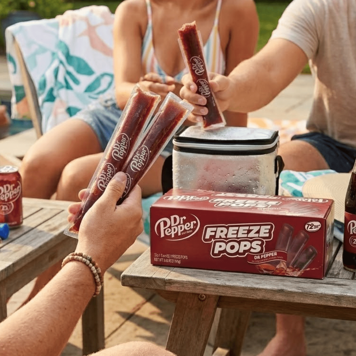72 ct Dr Pepper Freeze Pops Variety Pack, Ice Pops, 15 oz Freeze Pop Tubes, Ready-to-Freeze Summer Treat, Bulk Ice Pops
