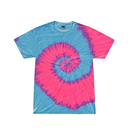 Colortone, Tie Dye T-Shirts Spiral Adult Sizes, Men 100% Cotton