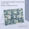 thumbnail image 3 of Yayeee Toggle Light Switch Wall Plate 3-Gang 6.37"x4.48" Decorative Outlet Cover, Green Flourishing Garden, 3 of 7