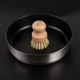 thumbnail image 3 of Outdoor Picnic BBQ Pan Pot Washing Brush Beech Wood Handle Dish Scrub Brushes Sisal Bristles Brush Kitchen Dishwashing Brush, 3 of 4