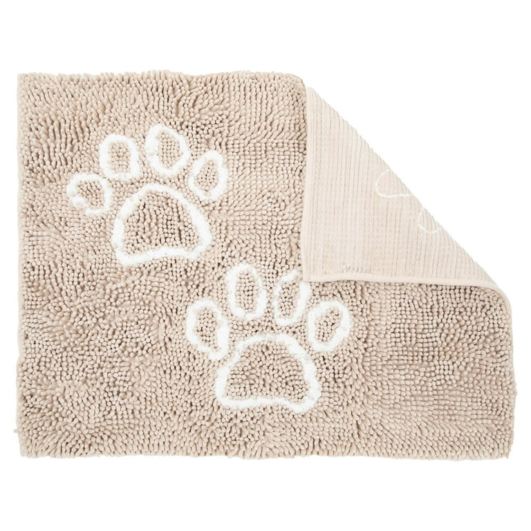 Arkwright Perro & Gato Chenille Pet Mat with Paw Print Design, Soft  Microfiber Chenille, Beige (26x35 in.) 