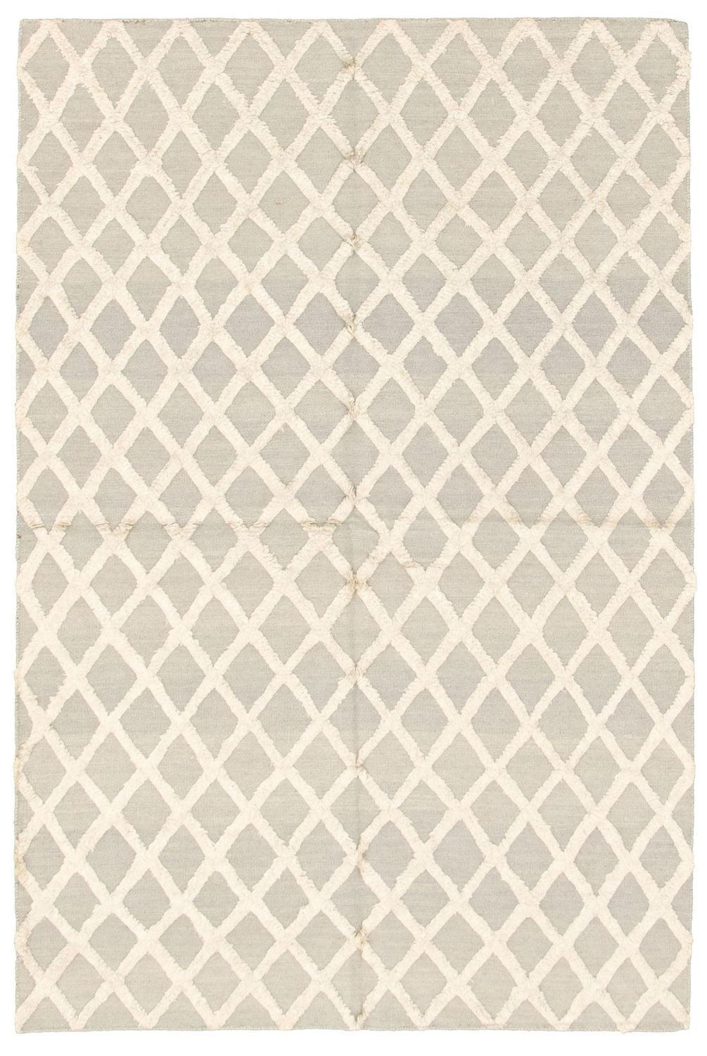 ECARPETGALLERY 5'0" x 7'9" Carved Cambridge Hand Made Area Rug for Living Room, Dining Room and Bedroom in Grey