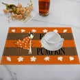 thumbnail image 4 of Hiroekza Fall Themed Linen Placemats - Maple Leaf Pattern Thanksgiving Table Mats for Dining & Kitchen | Durable, Heat-Resistant & Easy to Clean Autumn Coasters, 4 of 6