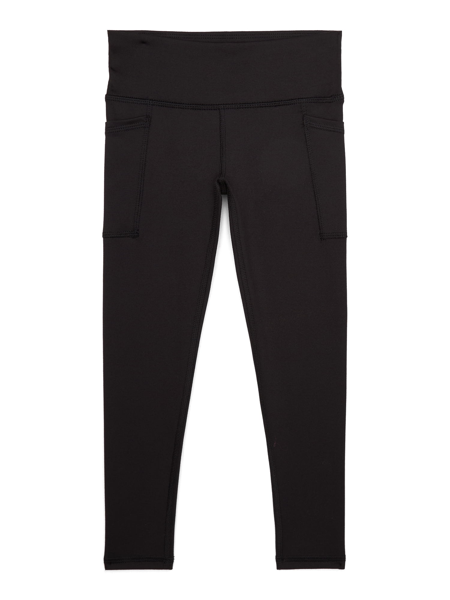Athletic Works Girls Active Leggings with UPF 30, 2-Pack, Sizes 4-18 & Plus