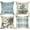 Blue, variant on Hello Winter Vibes Bike Decorative Throw Pillow Covers 16 x 16 Set of 4, Get Cozy Bicycle Christmas Tree Porch Outdoor Home Decor, Let It Snow Blue Plaid Polka Dot Farmhouse Couch Cushion Case