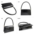 thumbnail image 4 of Classic Clutch Shoulder Bag Crocodile Pattern Small Crossbody Handbag for Women-Black, 4 of 5