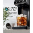 thumbnail image 6 of Hot & Iced Single Serve Coffee Maker for  Cup & Grounds, 6–16oz Brew Sizes, 40oz Water Tank, Reusable Pod Filter, Easy-to-Use for Home, Office, Dorm, Black, 6 of 7