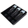thumbnail image 3 of 3-Grid Money Cash Coin Register Insert Tray Replacement Cashier Drawer Storage Register Tray Box Classify Store, 3 of 8