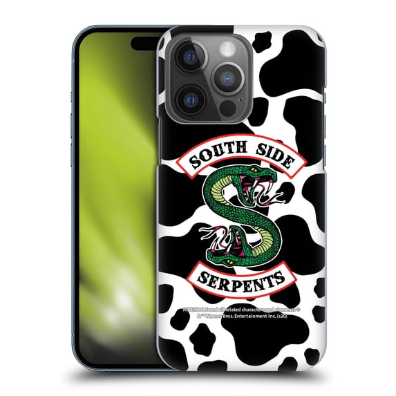Head Case Designs Officially Licensed Riverdale South Side Serpents Cow Logo Hard Back Case Compatible with Apple iPhone 14 Pro