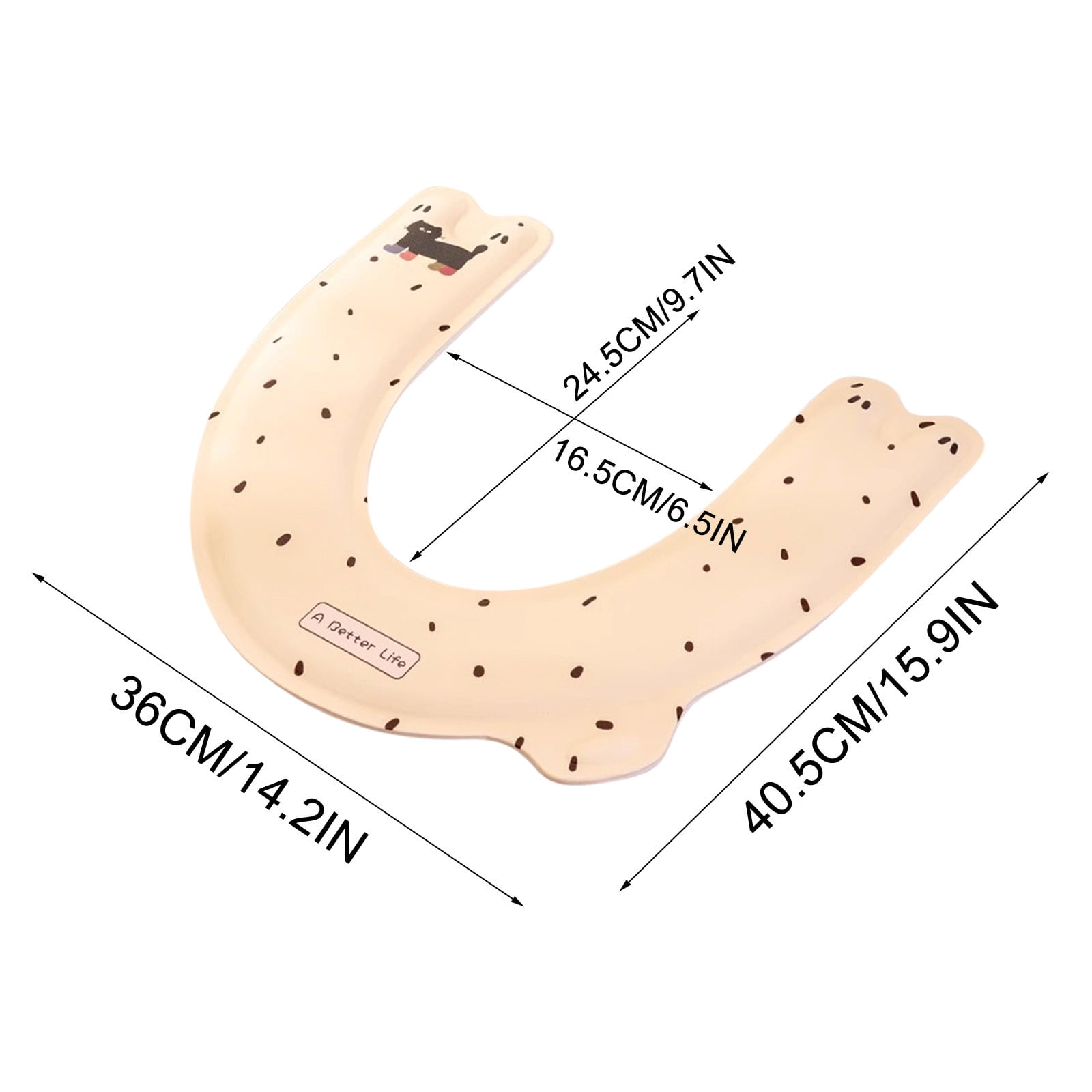 Ihhxqs Waterproof Toilet Seat Cushion, Soft U-shaped Pad, Non-slip
