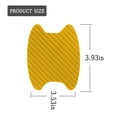 thumbnail image 2 of 4PCS Car Door Handle Sticker, Carbon Fiber Anti-Scratches Car Door Cup Protector, Non-Marking Auto Door Handle Protective Film, Universal for Most Car Handles,Gold，68mm-85mm, 2 of 7