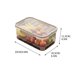thumbnail image 5 of Caja para conservar alimentos frescos, apta para refrigerador, caja de picnic de plástico sellada, portátil para exteriores, rectangular grande, plegable, aislada, apta para alimentos, para, 5 of 7