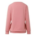 thumbnail image 5 of Women's Sweatshirt Long Sleeve Sweatshirt Pullover Sweatshirt for Women Pink Crewneck Sweatshirt Womens Clothes Fall Womens Clothes Trendy, 5 of 7