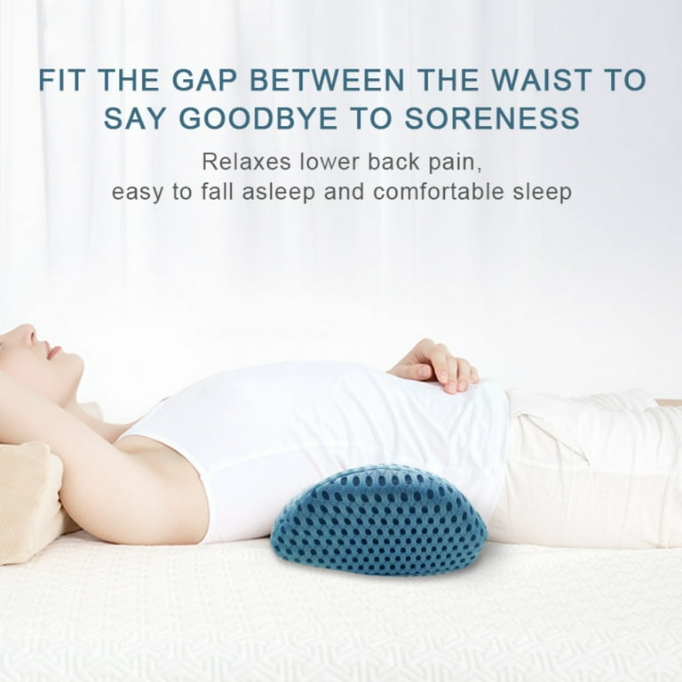 Lumbar Support Pillow Ergonomic Memory Foam Lumbar Pillow Relieve Back Pain Breathable Detachable Washable Perfect Back Pillow Green Walmart