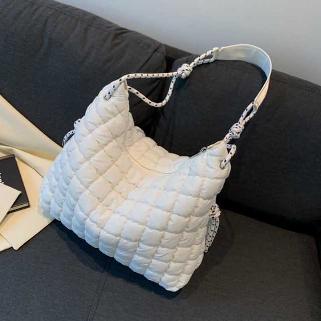 Bolso de mano para mujer Fashionalbe Nylon Simple Mujer Commuter Bolso (Blanco) DQrwqpou Para Estrenar